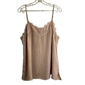 Who what wear Y2K lace cami top size XL light pink